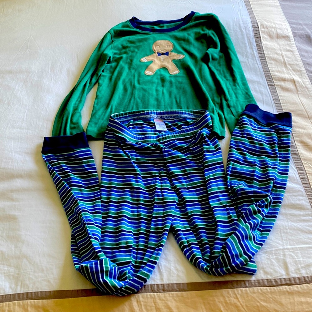 Gymboree gingerbread winter pajama boys size 10